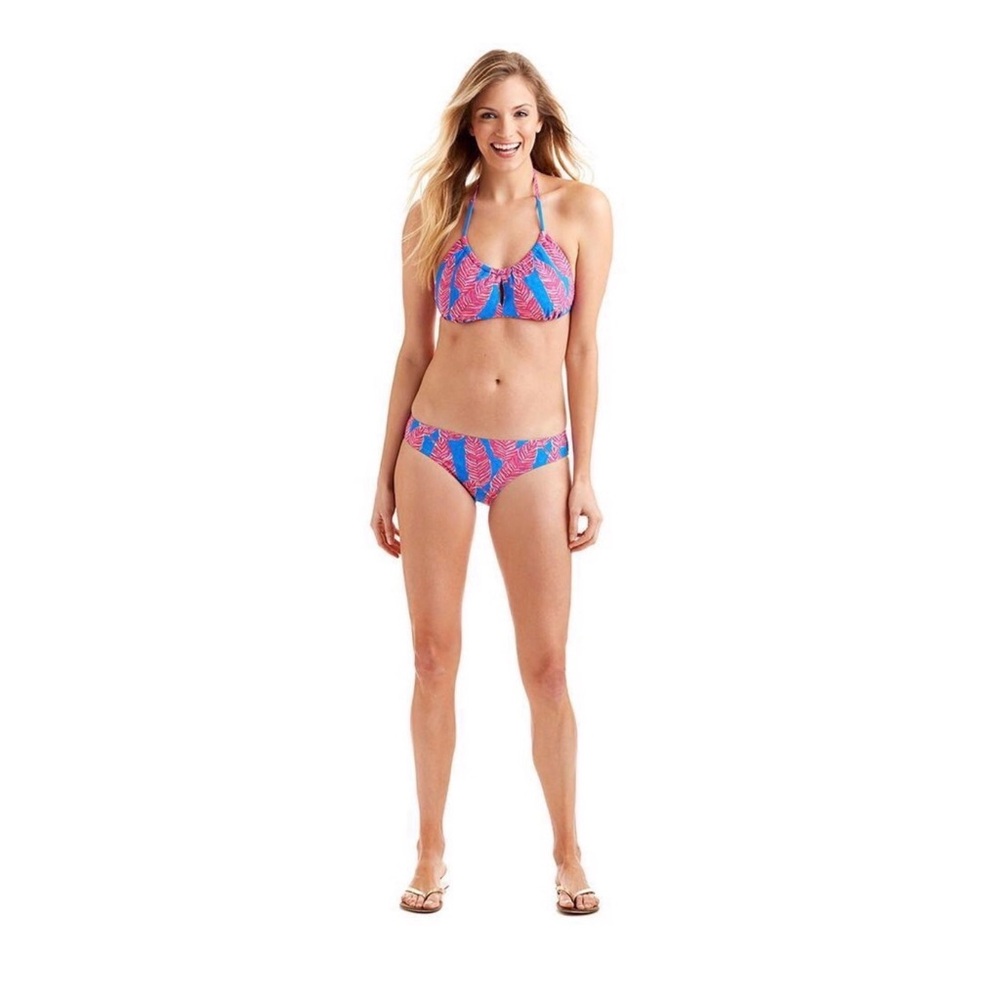 Vineyard Vines Palm Gather Halter Bikini‎ Swimsuit, XS